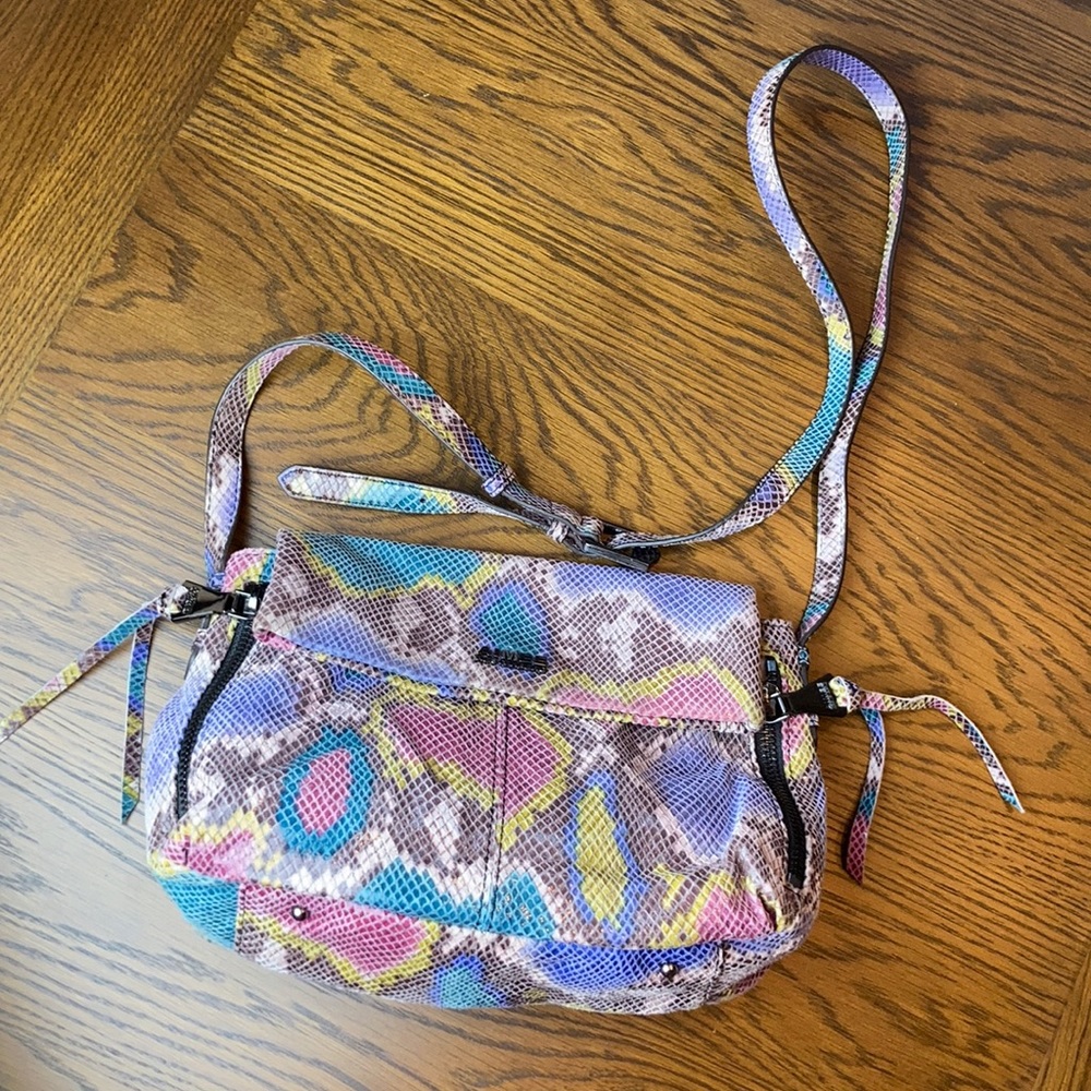 Aimee Kestenberg Multi Color Faux Snake Crossbody